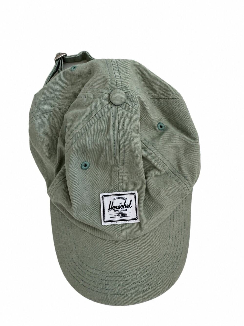 Herschel Supply Co. Green Dad Hat Strapback Baseball Cap Adjustable Logo Patch